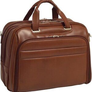 McKlein Springfield Full Grain Leather Laptop Briefcase / Messenger Bag (86594)